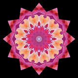 Kaleidoscope created with a picture of an abstract painting