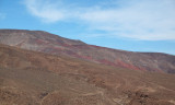 The red rock as we are leaving Death Valley