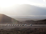 Parking lot in the evening light, Artists Drive, Death Valley