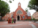 In front of Dalgren Chapel, Georgetown University