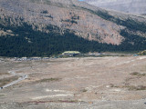 Icefield Discovery Center with roads to the glacier