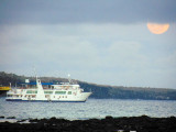 The cruise ship in the bay, Peurto Ayora, Galapagos