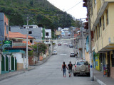 A street in Banos, Ecuador