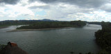 Panorama - The Napo river in the pouring rain