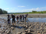 Headed for the village of indigenous people in the Amazon