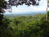 Distant view of the Napo river from a hilltop in the Ecuadoran Amazon region