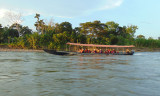 The accompanying boat - on the Napo river, Equatorial Ecuador