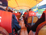 On the boat to the Casa Del Suizo resort, Equatorial Ecuador