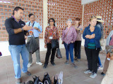 Describing the tropical fruit we bought from the market in Otavalo, Ecuador