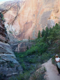 The East Rim trail approaches Echo Canyon area - Zion NP