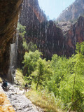 Behind the Weeping Rock in Zion NP