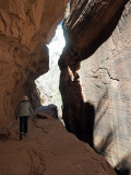 Zion NP - Passing through Echo Canyon on the East Rim Trail