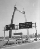 Interstate 44 at the St. Louis Arch construction (1965) 