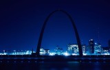 Night view of the Gateway Arch (1966)