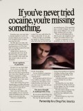 If youve never tried cocaine, youre missing something ad (1987) 