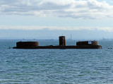 HMVS Cerberus about  200m from the shore of Black Rock