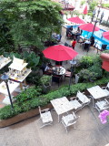View from the balcony at Stable Lodge Soi 8.