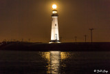 Moon over Discovery Bay Lighthouse 25