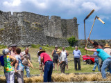 Grain threshing