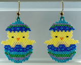 Easter Chick pierced Earrings - SOLD