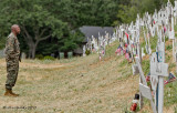 Soldier at Crosses of Lafayette 2017