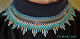 Peacock Daggeria Necklace - sold