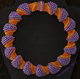 Flat Cellini Necklace - Halloween colors (NFS)