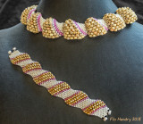 Flat Cellini with matching necklace (NFS)
