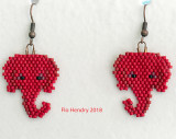 Republican Elephant Earrings #3