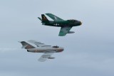 f-86 Sabre Jet and Mig