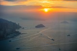 Sunset over Victoria Harbour