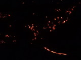 Kilauea lava at night from the ship 
