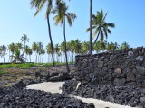 15-ft Thick lava rock walls