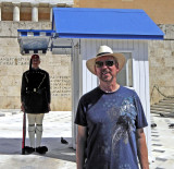 Guard at the Tomb of the Unknown Soldier in Athens, Greece