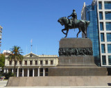 Statue of General Artigas (considered the father of Uruguay) in Independence Plaza, Montevideo