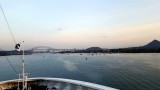 The Bridge of the Americas (1959-62) spans the Pacific entrance to the Panama Canal