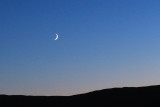 The moon and Venus