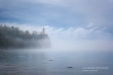 Split Rock lighthouse in fog
