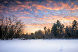 Sunset colors at Flambeau river