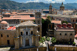 View southwards from Santa Caterina church, Santa Maria dellAmmiraglio church on the left and San Cataldo on the right, Palermo