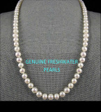 Genuine Freshwater White Pearl Necklace $6.jpg