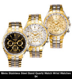 Mens Stainless Steel Band Quartz Watch Wrist Watches $4.jpg