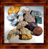 Rocks for Polishing I Collected on Trip Out West 2018 (Raw & Polished)