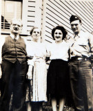 My Aunt Lena and Uncle Pat with My grandfather and Grandmother