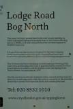 Lodge  Road , Bog North .