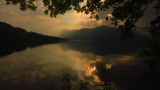 Dawn  over  Lake  Lucerne .