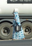 Womens robes in Mauritania are colorful.