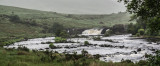 Co Galway, Connemara: Erriff River Aasleagh Falls feeding Killary Fjord