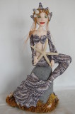 Arminta Mermaid. Sculptured cloth.