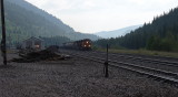 BNSF train approaching east portal of Moffat tunnel